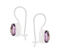 Ohrringe aus 925 Silber mit funkelnden Zirkonia Lila Golders