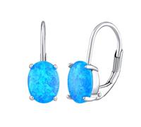 Ohrringe aus Silber 925 mit blauem Opal