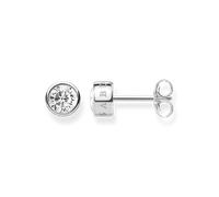 Thomas Sabo Damen Ohrstecker H1963-051-14 – 925 Sterling Silber, weißer Stein