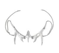 Ohrringe im Gothic-Stil, unregelmäßig, Party, Punk, Metall, mechanisch, Alien, flüssiges Gesicht, Ornament, für Damen und Herren, Schmuckzubehör, Metall, Einheitsgröße, Wie beschrieben