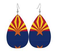 Ohrringe in Tropfenform mit Arizona-Flaggenmuster, modische Ohrringe, geeignet für Arbeit, Dating, Urlaub