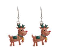 Ohrringe Mit Schraubverschluss Für Kinder Weihnachtsbaum Glocke Ohrringe Weihnachten kreative Urlaub Party Ohrringe Schmuck Creolen Frauen Schleife Ohrringe (Q, One Size)