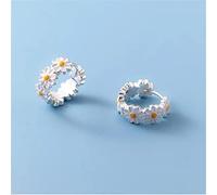 Ohrringe Ohrstecker Damen Herren schmuck Silber Farbe Gänseblümchen Blume Piercing Creolen für Frauen Mädchen Modeschmuck Ohrringe Hochzeit Geburtstag Geschenke für Frauen