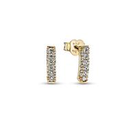 Pandora 262626C01 Pandora Einreihiger Pavé-Stab Ohrstecker - Gelbgold Vergoldung