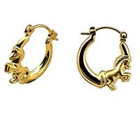 Ohrringe Pferd Gold 333 Creolen Kinderohrringe Gelbgold 8 Karat