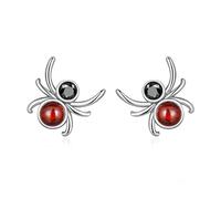 Ohrringe, S925 Sterling Silber, Halloween-Spinne, Eingelegter Zirkonia, Hypoallergen, Weihnachts-Ohrstecker, Exquisiter Ohrhänger, Weihnachtsschmuck Für Damen, Herren, Mädchen, Hochzeit, Freunde, Mut