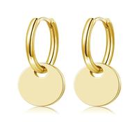 Ohrringe Silber 925 Ohrringe Silber Hängend für Damen Mädchen Herren, Creolen Silber 925 Rund Herz 14K Gold Huggie Creolen Rosegold Ohrhänger Geschenk