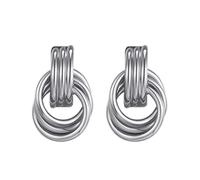Ohrringe Stecker - 2-Teilige Modische Chunky Drop-Dangle-Ohrhänger - Steckohrringe,für Geburtstag Abiball Hochzeit Urlaub Party Statement Feiertage Festival