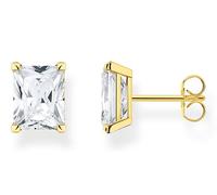 Thomas Sabo H2201-414-14 - Ohrstecker - Sterling Silber verg. Gelbgold + Zirkonia - Weiß 9 x 11 mm