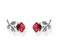 Thomas Sabo H2314-664-10 Rosen True Romance Ohrstecker - rot - Silber gesch. + Emaille - rot