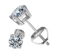 Ohrstecker | 0,4 Karat Laborgezüchtete Edelstein Stecker Ohrringe - 1 Paar 925 Sterlingsilber Brilliant Schmuck Geschenk Für Freundin Mutter Schwester