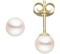 Ohrstecker 333 Gold Gelbgold 2 Süßwasser Perlen 5,5 mm