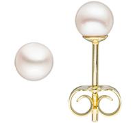 Ohrstecker 585 Gold Gelbgold 2 Akoya Perlen 4 mm