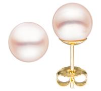 Jobo Damen Ohrstecker 585 Gold Gelbgold 2 Akoya Perlen 8,5 mm