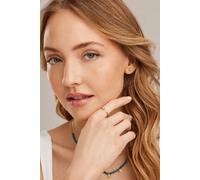 cai Ohrstecker 925/- Sterling Silber 0,6cm gelb Türkis türkis 300220046