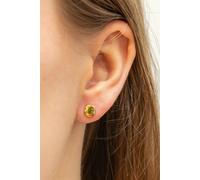 Cai Ohrstecker 925/- Sterling Silber Ohne Stein 0,6Cm Vergoldet