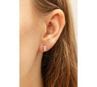 Cai Ohrstecker 925/- Sterling Silber Zirkonia Zirkonia 0,5Cm Glänzend