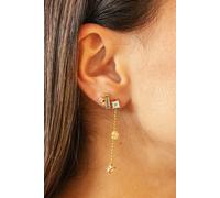 caï - Ohrstecker 925/- Sterling Silber Zirkonia bunt Ohrringe 1 ct Weiss Damen