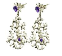 Ohrstecker aus 925er Sterlingsilber, Birnenform, rund, Rot, 5 mm, 2 mm, Set mit facettierten Kristallspitzen für Damen, elegantes Design