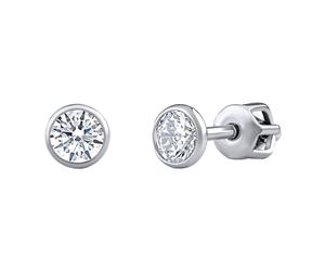 Ohrstecker aus Silber 925 JENIS mit Brilliance Zirconia 4 mm