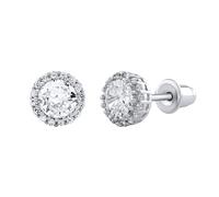 Ohrstecker aus Silber 925 mit klaren Brilliance Zirconia AGA