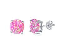 Ohrstecker aus Silber 925 mit rosa Opal