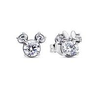 Ohrstecker Disney Mickey Mouse & Minnie, 925er Silber