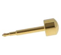 Ohrstecker, Edelstahl, vergoldet, mit Knöpfen, kein Edelstein, Edelstahl, Kein Edelstein