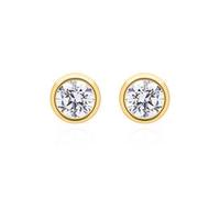 Ohrstecker für Damen aus 14K Gold mit lab grown Diamant