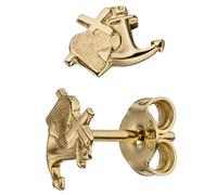 Ohrstecker Glaube Liebe Hoffnung 333 Gold Gelbgold matt Ohrringe Goldohrringe