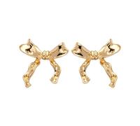 -Ohrstecker, klassische Schleifen-Ohrstecker, niedliche süße Schleifenknoten-Ohrringe, vielseitige Ohrstecker mit Bandform, bezaubernde glänzende Ohrringe für Frauen und Mädchen, Refer to