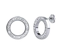 Ohrstecker Kreis aus Edelstahl Nelly mit klaren Brilliance Zirconia
