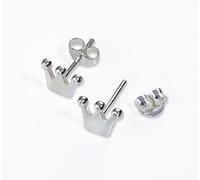 °* Ohrstecker Krone "Königskind" aus Sterling-Silber (silberfarben)