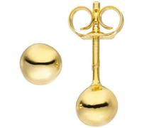 Ohrstecker Kugel 5 mm 925 Silber gold vergoldet Ohrringe Kugelohrstecker