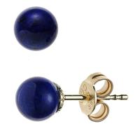 JOBO Ohrstecker 585 Gold Gelbgold 2 Lapislazuli Ohrringe