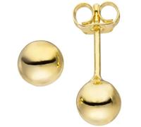 Ohrstecker Kugel 6 mm 925 Silber gold vergoldet Ohrringe Kugelohrstecker