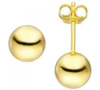 Ohrstecker Kugel 8mm 925 Sterling Silber gold vergoldet Ohrringe Kugelohrstecker