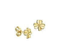 Ohrstecker mit Kleeblatt 333 Gold Gelbgold Ohrschmuck Ohrringe für Kinder und Damen