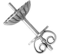 Ohrstecker mit Perlschale Ø 6,00mm Ohrmutter mit Platte Gold 585/-Wg