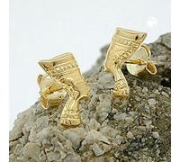 Ohrstecker Ohrring 10x6mm Nofretete glänzend 9Kt GOLD