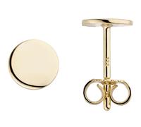 Ohrstecker Plättchen 333 Gold Gelbgold