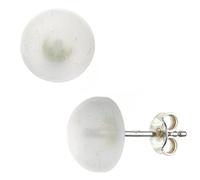 Ohrstecker rund 925 Sterling Silber 2 Bergkristalle Ohrringe