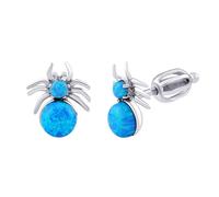 Ohrstecker Spinne aus Silber 925 mit blauem Opal SPEEDO