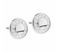 Ernstes design Ohrstecker Edelstahl Zirkonia Zirkonia E449.WH