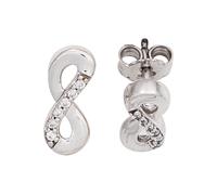 Ohrstecker Unendlichkeit Unendlich 333 Gold Weißgold 12 Zirkonia Ohrringe