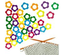 OHYER 30 Stücke Zinklegierung Maschenmarkierer Häkeln ring stricken reihenzähler stricken reihenmarkierer zopfstricknadel fadenmarkierer für Strick- und Häkelarbeiten Bastelzubehör DIY Colorful (30)