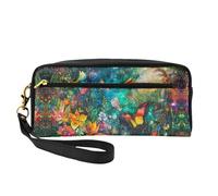 OIBNKCN Mysterious and beautiful garden Versatile Travel Makeup Bag - Double-Sided Print, Ultra-Soft PU Leather Cosmetic Organizer for Women, Mothers Day Gifts & Teacher Appreciation