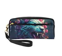 OIBNKCN The Mountain Lion vielseitige Reise-Make-up-Tasche, doppelseitiger Druck, ultraweiches PU-Leder, Kosmetik-Organizer für Frauen, Muttertagsgeschenke und Wertschätzung für Lehrer