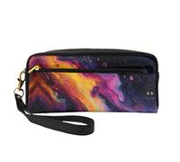 OIBNKCN The mysterious rainbow sky Versatile Travel Makeup Bag - Double-Sided Print, Ultra-Soft PU Leather Cosmetic Organizer for Women, Mothers Day Gifts & Teacher Appreciation