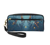 OIBNKCN Vielseitige Reise-Make-up-Tasche mit Glühwürmchen - doppelseitiger Druck, ultraweiches PU-Leder, Kosmetik-Organizer für Frauen, Muttertagsgeschenke und Wertschätzung von Lehrern
